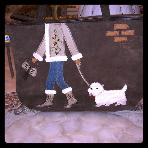 Valerie Stevens Handbags - Valerie Stevens Purse Poodle Maltese White Dog